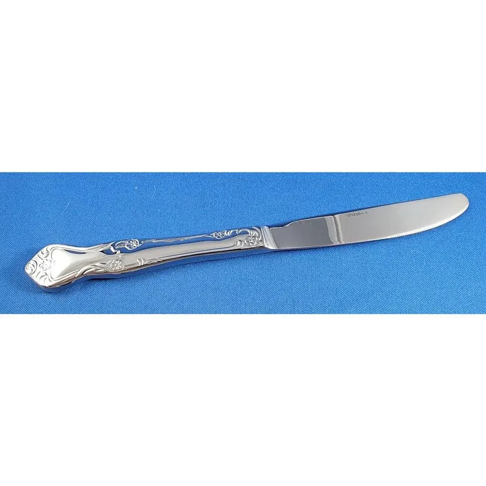NEW Lot of 4 - Oneida Azalea Stainless Flatware Knives Floral Silverware